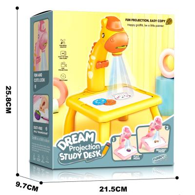 China Building Toy Construction Toy Projection Dreamy Study Drawing Learing Playing Giraffe Projector Desk and Tabletop Toys for Children for sale