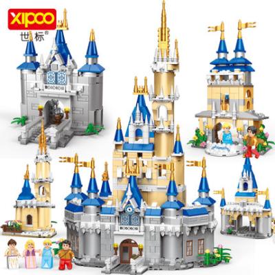 China Building Toy New Building Toy XIPOO 2021 Building Block Girl's Series 4 in 1 Princess Castle Dream Model Legoing House Toys Set for Girl for sale