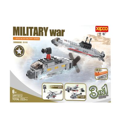 China 2021 Building Toy XIPOO Legoing Toy 222 Pcs Series Military Helicopter Army Boy Model Building Set Educational Toys For Kid for sale