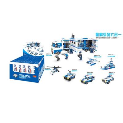 China Building Toy XIPOO 2021 Children's Building Blocks Police Series Police Station Pretend To Play Boy Set Legoing Toys Block Education Toys For Child for sale