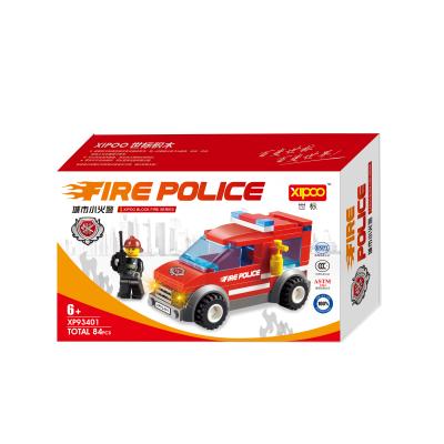 China Fire Towns Series Building Toy XIPOO 2021 New Toy City Building Blocks Model Car Playset Toys For Kid for sale