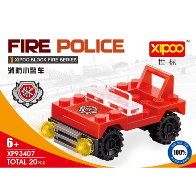 China Building Toy Building Block Toys 2021 Series New XIPOO Building Block Mini Toys Fire City Educational Legoing Car For Kid for sale