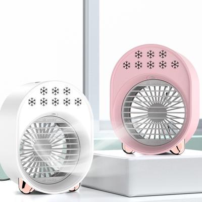 China 2021 Portable Custom Personal Chargeable Small Electric USB Desktop Air Fan Table Cooler Air Filling Fan for sale