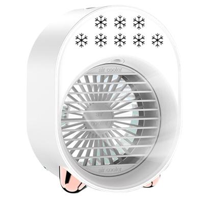 China Portable Rechargeable Mini Air Cooler Table Fan Mist Spray Water Fan, USB Electric Charging Cooling Mist Fans for sale