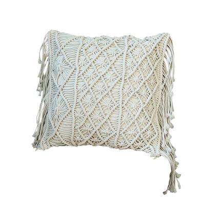 China Wholesale Embroidered Knit Throw Braided Cotton Tassel Boho Wholesale Home Decorative Woven Plaids for sale