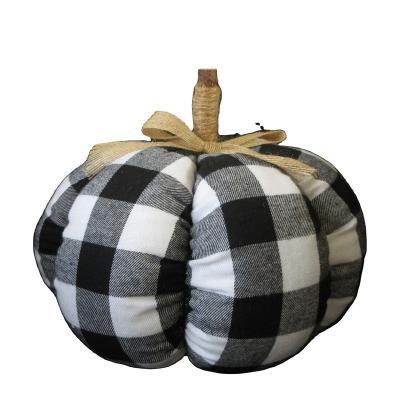 China Chunky Anti-Pull Pumpkin Knit Plaid High Quality Halloween Tile For Home Decor for sale