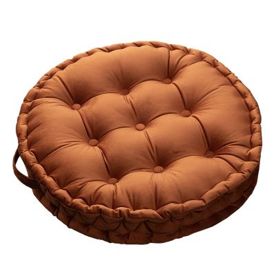 China Nordic pure color thickened tatami meditation home futon breathable velvet winter cushion sofa cloth cushion bay window for sale