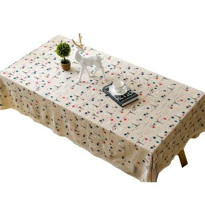 China Other Rectangular Linen Table Cloth Household Tablecloth Cover Napkin Coffee Table Cloth for sale