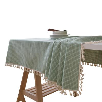 China Other Single Rectangular Tassel Lace Household Cover Towel Tea Table Quilting Table Cloth for sale