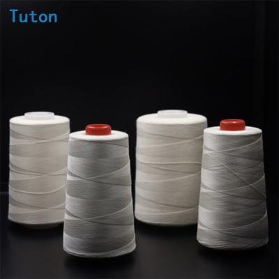 China 100% Cotton Eco-Friendly Natural Small 100 Cotton TUTON Merceried Cone Thread Raw White Sewing Thread for sale