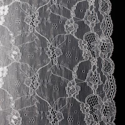 China TUTON Water Soluble Polyester Elastic Lace Up Fabric For Wedding Dress for sale