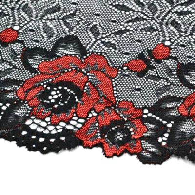 China High quality elastic TUTON using fashion pattern cheap voile women flower design lace trim for sale