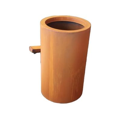 China Minimalist Style Round Rusty High Art Vintage Pattern Gardening Flower Pot for sale