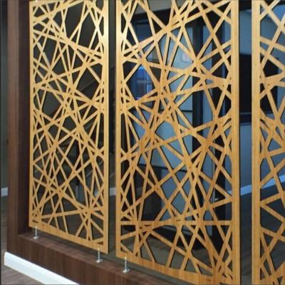 China Room / Garden Wholesales Supply Interior Decor Gold Partition Panels Room Divider Screen for sale