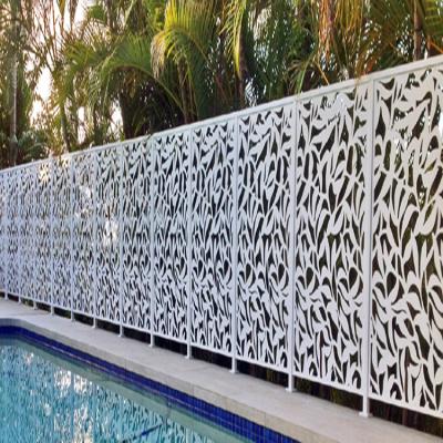 China Hot Sale Custom Decorative Pressure Treated Timber Laser Cut Aluminum Panels Fences for sale