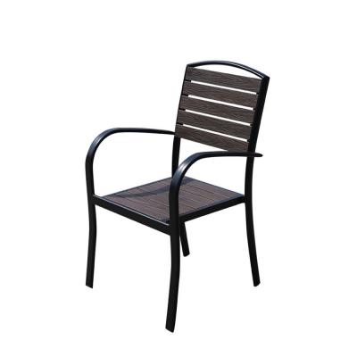 China Modern High Quality Leisure Plastic Wood Plastic Wood Chair Garden Furniture Series Outdoor Patio Table for sale