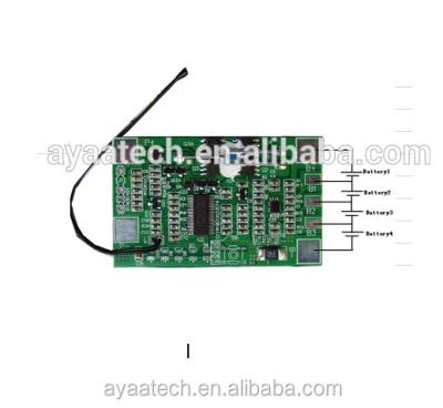 China FR-4 4S 7A PCM BMS with SMBUS for 14.8V Li-ion/Li-Po battery pack battery for sale