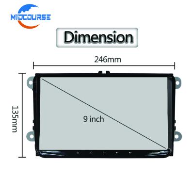 중국 9명 인치 수리용 부품시장 Gps 머리 단위 안드로이드 항법 두 배 소음 와이파이 차 입체 음향 판매용