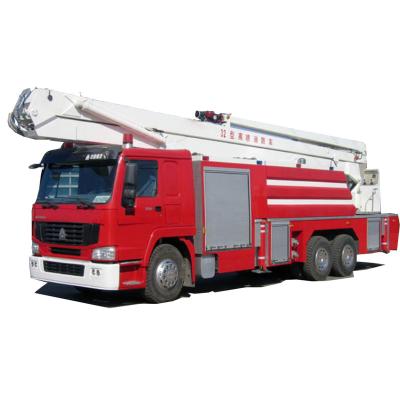 China Sinomach Ladder Fire Truck Water Tower Aerial Tower Fire Truck 13000 10000 Liter(L)*2500(W)*3900(H) for sale