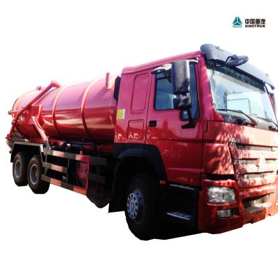 China high quality 5-6mm thick carbon steel Sinotruk HOWO 6x4 18000L vacuum sewage sludge faeces suction truck new with Italy Moro Pump Customized For Sale for sale