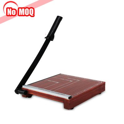 China Paper 3 Years Warranty Desktop Guillotine Paper Cutter Manual Desktop Paper Cutter Maker Base Wood Base for sale