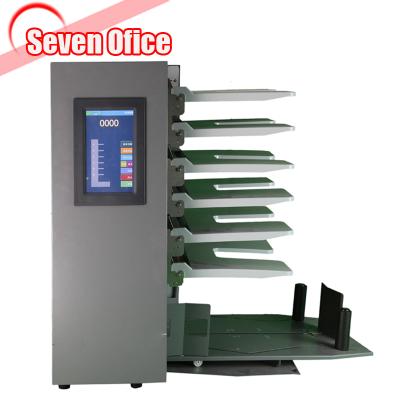 China Multi-Tower 6 Sheet Brochure Book Paper Collator Machine Price Heavy Duty Bins High Accuracy 3 Years Warranty Paper Collating Machine for sale