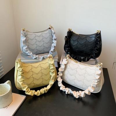 China PU 2021 Latest Trendy Girls Underarm Bags Woman Purses Young Lady Cute Handbags For Female for sale