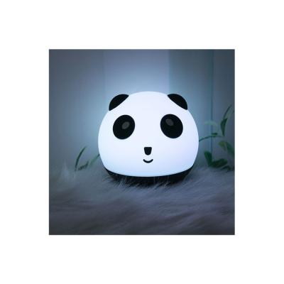 China Bedroom USB Muti-color Charging Cute Silicone Panda Color LED Eye Protection Night Lights Toy with Handheld Touch Sensor Control for sale