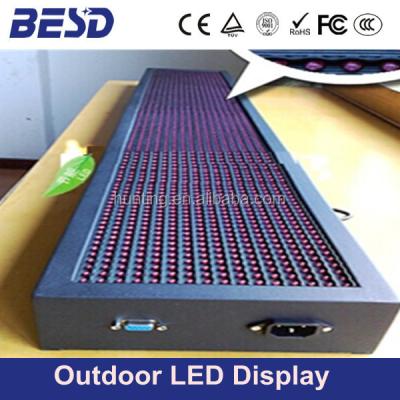 China P10 outdoor led module, outdoor waterproof P10 red led sign module, popular scrolling programmable led sign for sale