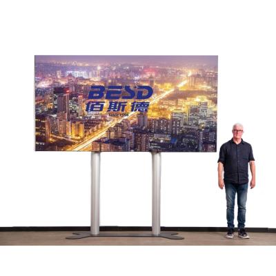 China Latest Technology HD TV Screen Big Inch P2.5 LED TV Height 147 Indoor Led Electric Lifting Indoor Screen for sale