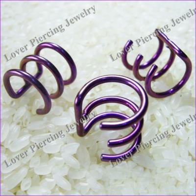 China CLASSIC [AS-302] titanium anodized circular body rings for sale