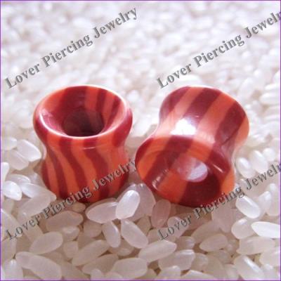 China [SE-TP061] CLASSIC High Polish Cavity Design Stone Custom Ear Plugs False Gauge for sale