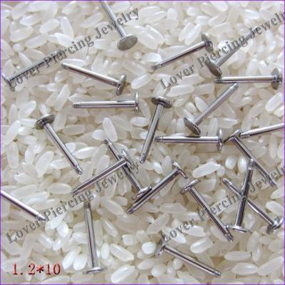 China [SS-LP01] Cute 316L Stainless Steel Labret Post Accessory Body Jewelry Surgical External Threaded Piercing Loose Bars for sale