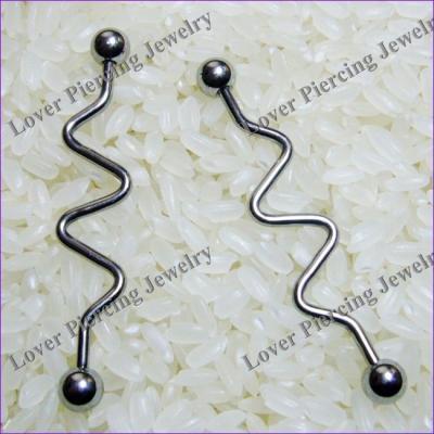 China Wholesale CLASSIC [SS-I105] Stainless Steel Barbell Piercing Custom Industrial Barbell for sale