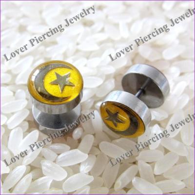 China [SS-J061] CLASSIC Steel Fake Ear Plugs for sale