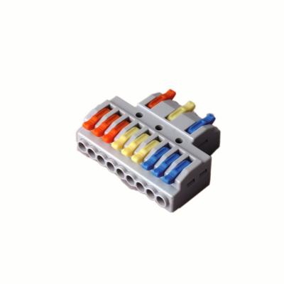 China Lighting Kv Series 3 In 9 Color Handle Wire Connector for sale