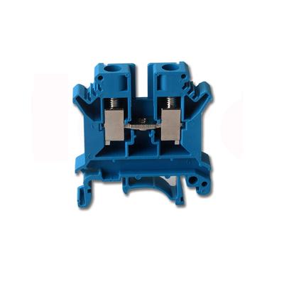 China Strong And Durable Nylon Screw Hord Blue Plastic Terminal Block UK6N for sale