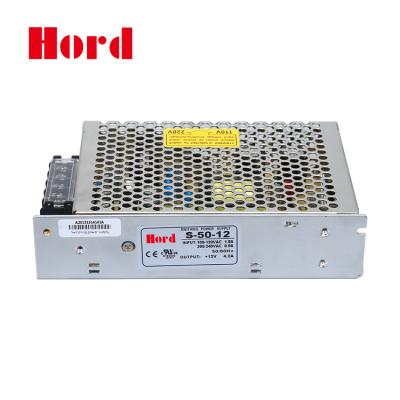 China LED Lighting S-50-12 Variable Voltage Single Output Changing Power Supply for sale