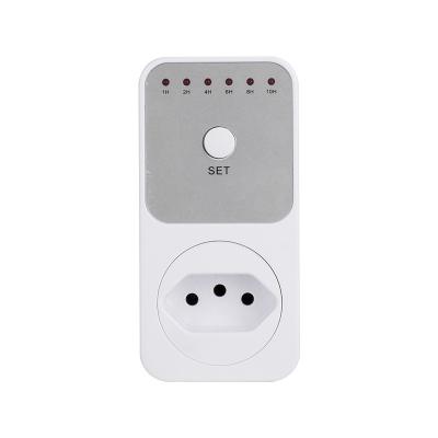 China Household US UK UK AU FR BR LED Count Down Digital Socket Timer Manual Socket for sale