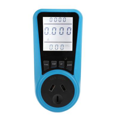 China Power Testing Electronic Power Meter EU AU US UK FR BR BR Plug Digital Electronic Wattmeter With Backlit LCD Screen for sale