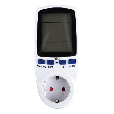 China EU Home Electricity Plug Watt Energy Meter Analyzer Power Measuring Power Testing Socket for sale