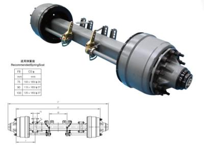 China 13T trailer Axle for sale