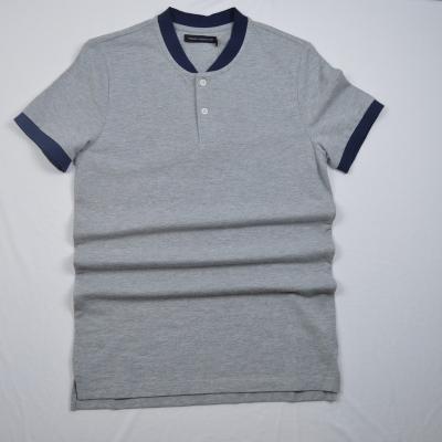 China Wholesale Stand Collar Color Block Fashion Anti-wrinkle Fashion Short Sleeve Polo T-shirt T-shirt Golf Shirt for sale