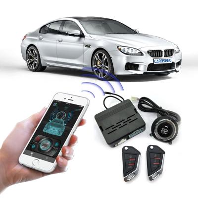 China Password Enter PKE Remote Start Stop Car Alarms System With Smartphone APP for sale