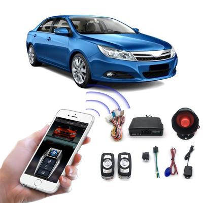 China Universal Smart Phone Vibration Alarm Phone APP Remote Control Car Alarms Remote Door Lock To Open Kit Keyless Entry System for sale