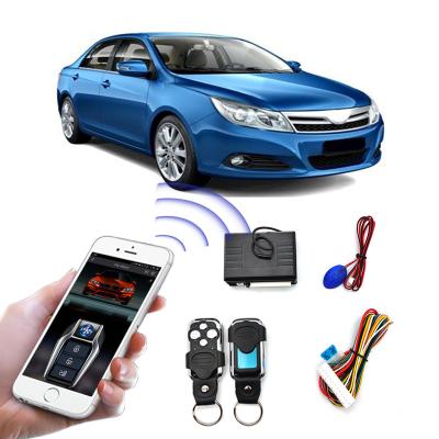 China Vibration Alarm App Phone Control Keyless Entry Central Door Lock Unlock Car Alarms System for sale