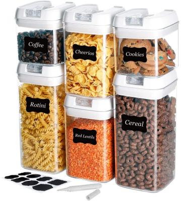 China BPA Free Airtight Plastic Food Storage Container Cereal Containers With Easy Lock Lids For Kitchen Pantry Organization Container for sale