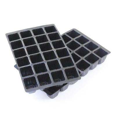 China Plastic Farm 24 Cell PVC/PET/PS Nursery Microgreen Seed Starter Tray, Hydroponics Germination Propagation Planting Seedling Trays for sale