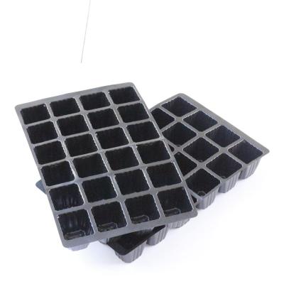 China Hot Selling 24holes Seed Planting Plastic Hydroponic Seedling Tray Bean Sprout Flat Tray for sale