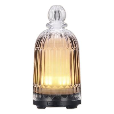 China Color Changing LED Light Ultrasonic Scent Humidifier Aromatherapy Machine Air Essential Oils Luxury Glass Aroma Diffusers for sale